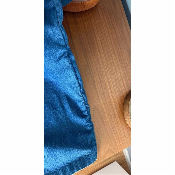 Vintage 90s Tommy Hilfiger Denim Overalls Loose Spellout Hip Hop XL Baggy - Picture 6 of 13